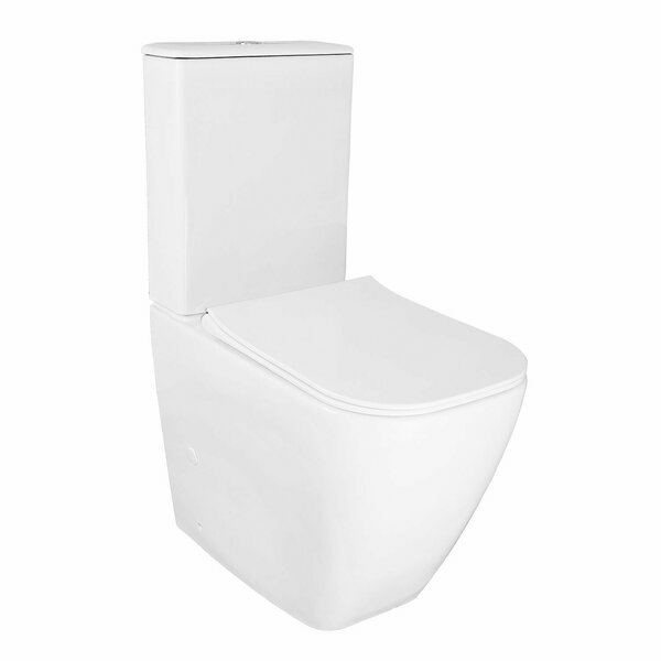 Унитаз-компакт AZARIO Mirada S безободковый универсальный/нижний/дюропласт-микролифт