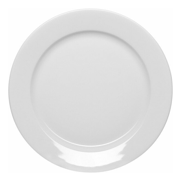 Тарелка плоская круглая d-20 белая фарфор плоская (уп/12шт) 524473