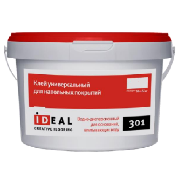 Клей для линолеума водно-диспер 1,3кг 301 Ideal