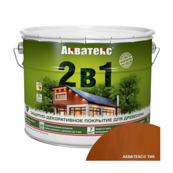 Антисептик лессирующий 9л тик Акватекс