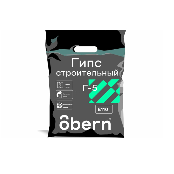 Гипс строительный 5кг Obern