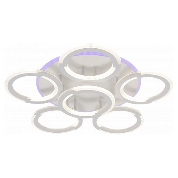 Люстра светодиодная 108Вт 3000-6000К белый MP61851/5 WH Атмосфера уюта