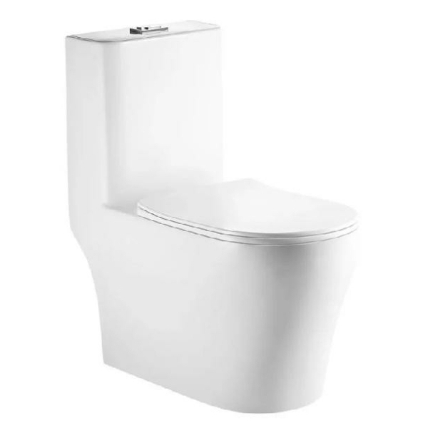 Унитаз моноблок безободковый торнадо универс.выпуск дюропласт микролифт KN6292200 KNOIS