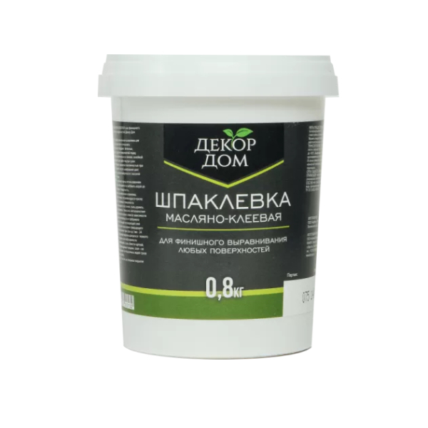 Шпаклевка масляно-клеевая 0,8кг Декор Дом