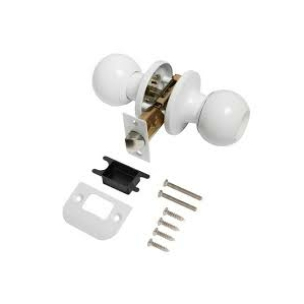 Ручка защелка DK672/BL WH-BK (фик.) белый