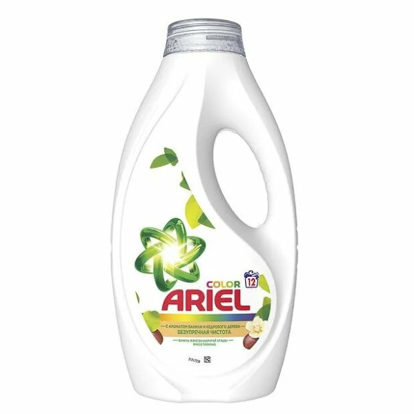 Средство для стирки Ariel Color с ароматом ванили и кедрового дерева 780мл гель