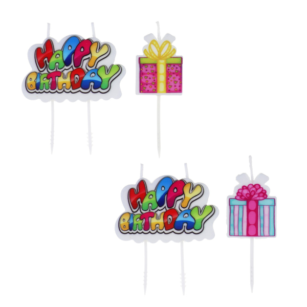 Капитан Весельчак Набор свечей для торта формовых, 15х17,5 см, 2 дизайна