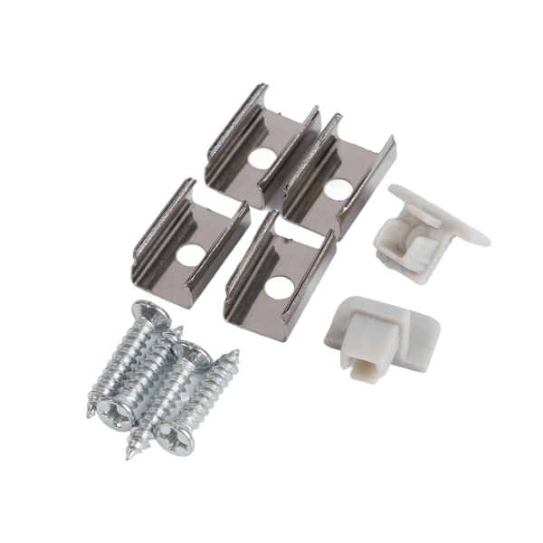 Профиль алюм. встр, серебро 2000x9x12мм (2загл,4креп,экран) CAB242 Feron