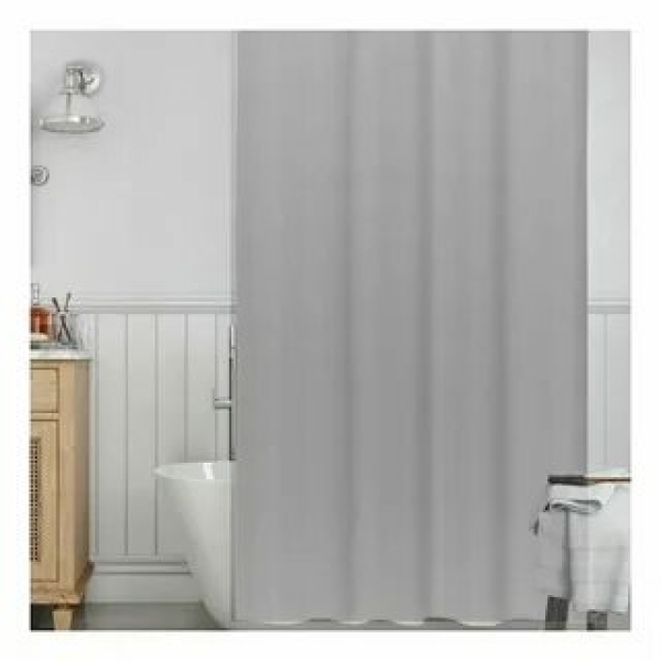 Штора для ванной 180*180см полиэстер серый DIGITAL DREAM