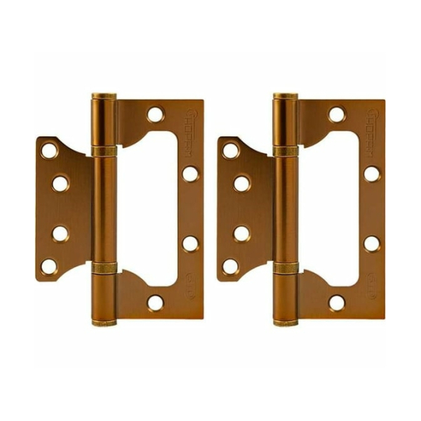 Петля дверная бабочка 100*75*2,5 кофе матовый НОРА-М 2шт