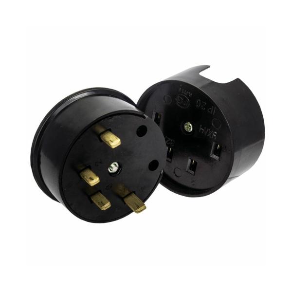 Разъем печной ОУ РШ/ВШ 32А 380В (4 конт., черный, карболит, земля) Витебск