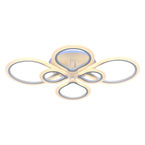 Люстра светодиодная белый 128W+8W 3000-6000K AU62218/4+2 WH (RGB) Атмосфера уюта