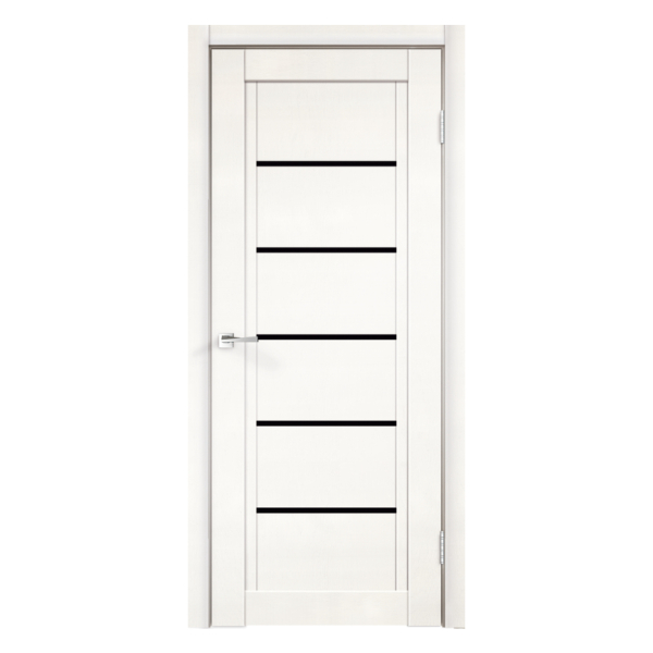 Белый эмалит полотно ЛИНИЯ 1 стекло черное 900 экошпон VellDoris