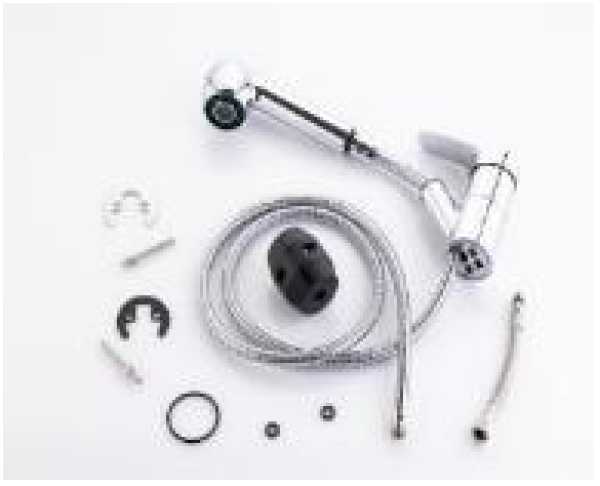 Смеситель для кухни однорычажный с выдвижной лейкой латунь 31165 SANDAY