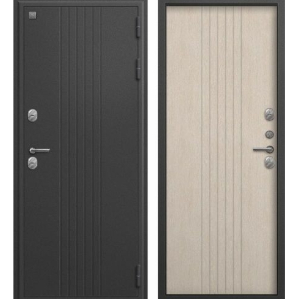 Дверь Т-90 Графит букле/ Седой дуб 860*2050 П Центурион 2025
