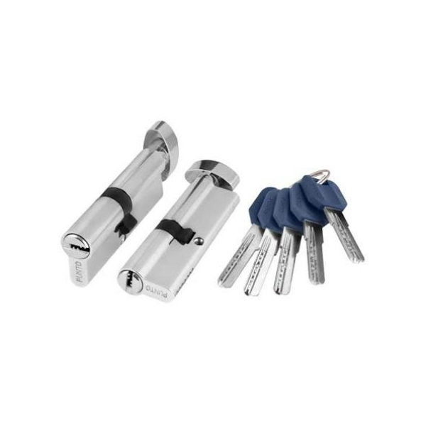 Цилиндровый механизм (Z402/100) Z4002Knob100(40+10+50) с вертушкой CP хром Punto