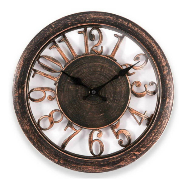 Часы настенные круг плавный ход, пластик  EC-16, 27,5*4см Energy