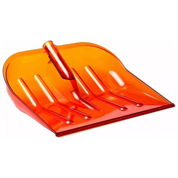 Лопата для уборки снега 350*350мм поликарбонат ВИНТЕР-ОРАНЖ