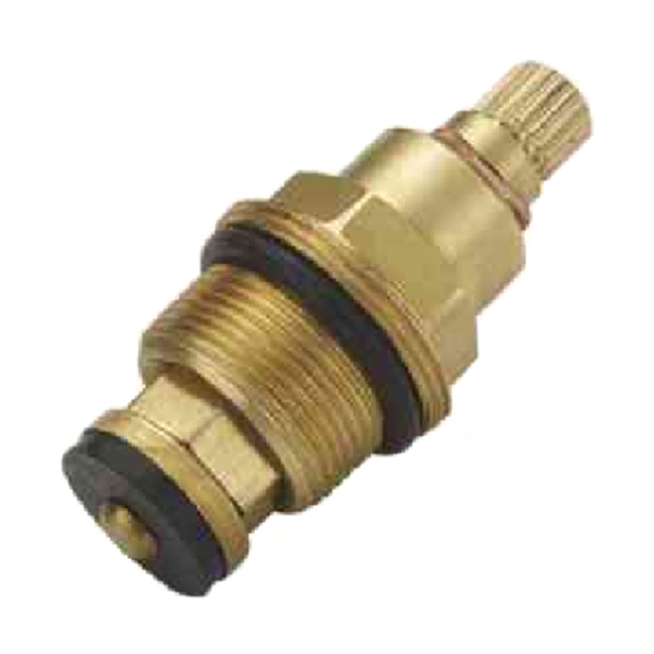 Кран-букса для смесителя 1/2" 8мм 2 резьбы 20 шлицов резина L52-9 LEDEME