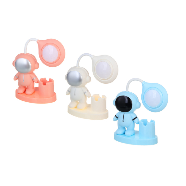 Светильник LED 3 в 1 "Астронавт", USB, АБС пластик, 13х7,5х30см, 3 цвета