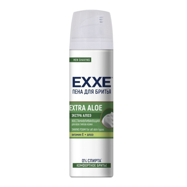 Пена для бритья EXXE 200мл EXTRA ALOE восстанавливающая