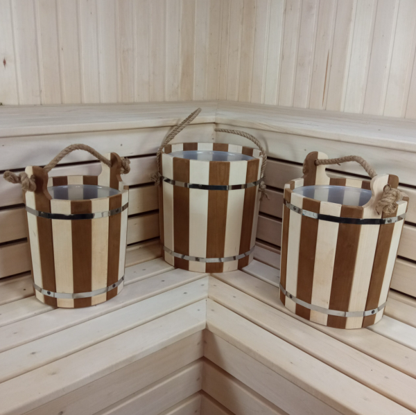 Ведро бондарное 18л вставка пластик липа/термолипа