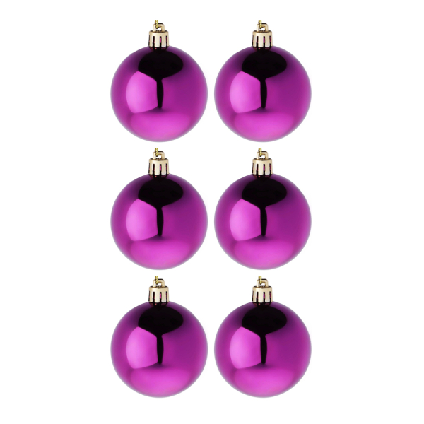 Набор шаров 6шт 6см пластик СНОУ БУМ