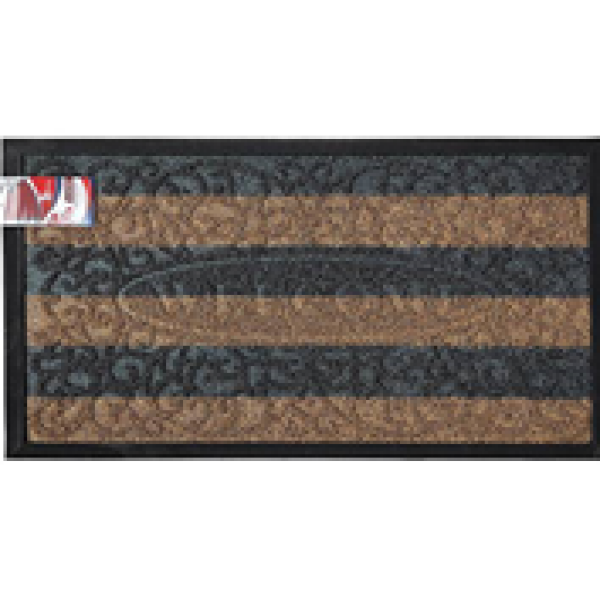 Коврик придверный BAIZHENG 50*80 (Welcome) черно-желтый