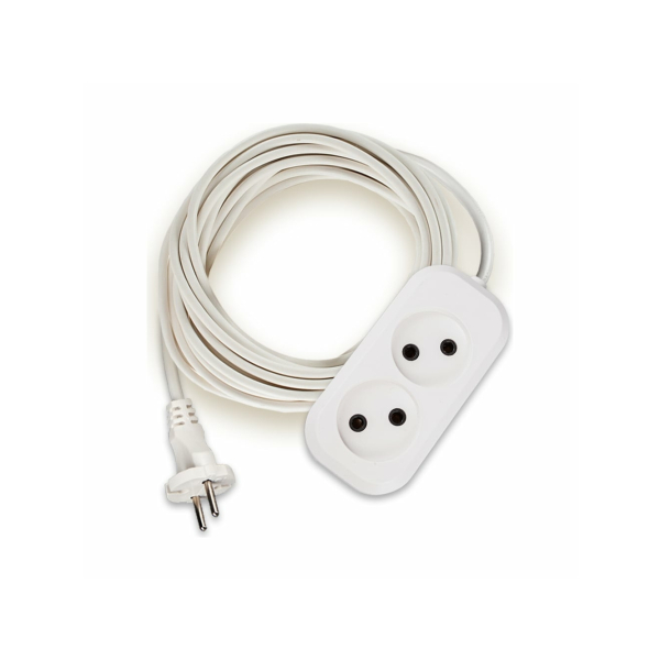 Удлинитель  2гн 3м 10А ПВС 2*1,0 ПРОГРЕСС STANDARD