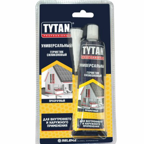 Герметик Tytan Professional силиконовый, универсальный бесцветный 85мл