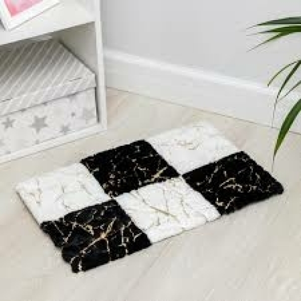 Коврик для ванной 50*60см Шахматка ДОЛЯНА