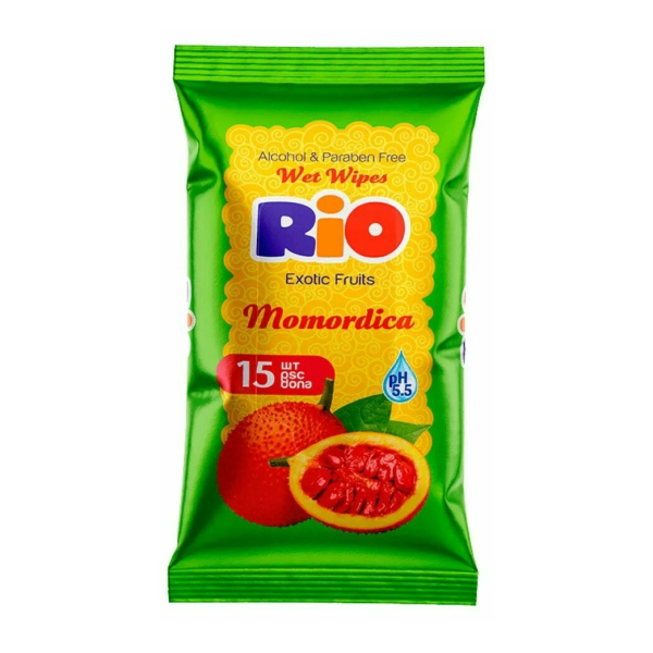Салфетки влажные Rio фрукты 15шт