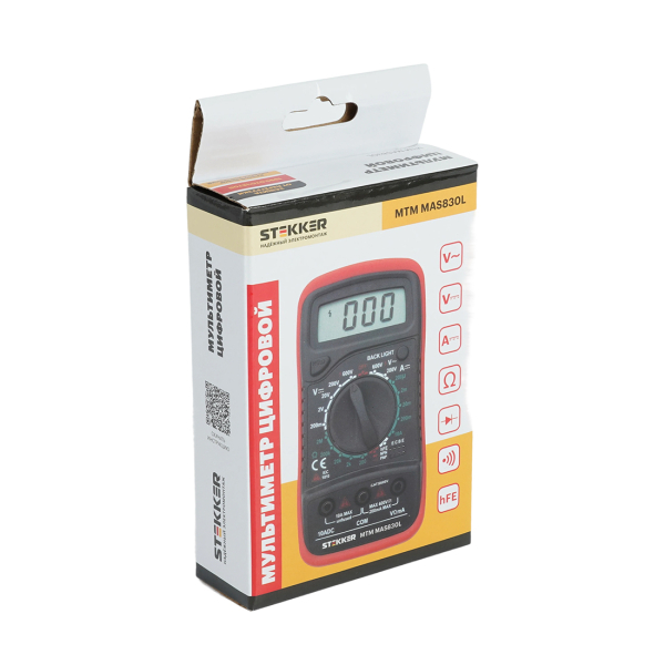 Мультиметр цифровой MAS830L STEKKER