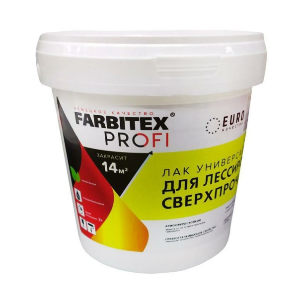 Лак акриловый лессирующий 3л FARBITEX ПРОФИ