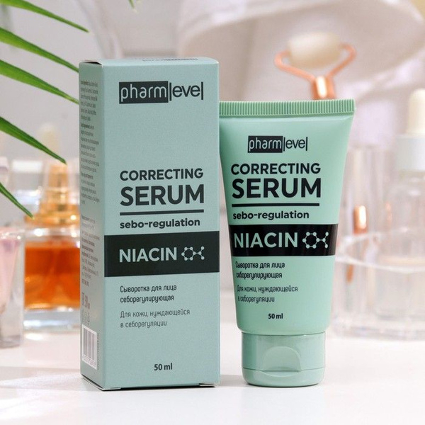 Сыворотка для лица ночная pharmlevel NIACIN себорегулирующая, 50 мл 9601534