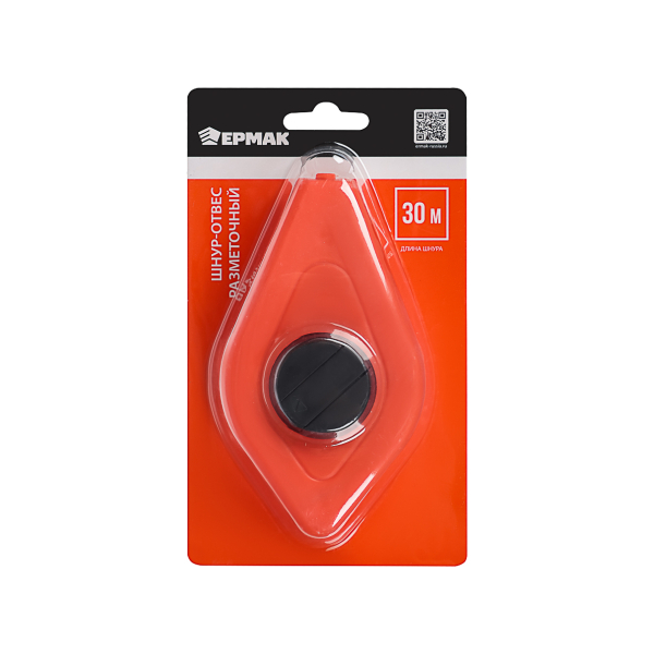 ЕРМАК Шнур-отвес разметочный, корпус пластмассовый, 30м
