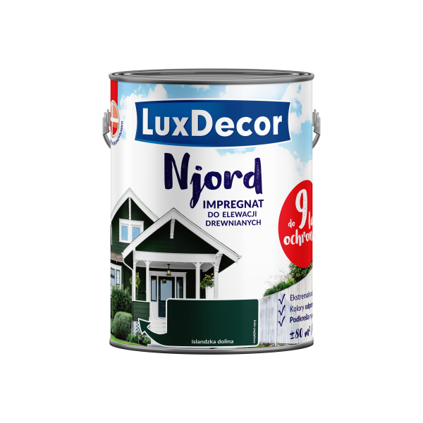Краска-антисептик д/древесины 2,5л исландская долина LuxDecor NJORD