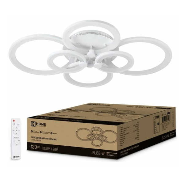 Светильник св/д белый  120Вт 3000-6500К ДУ  ELEGANT BLISS-W  IN HOME