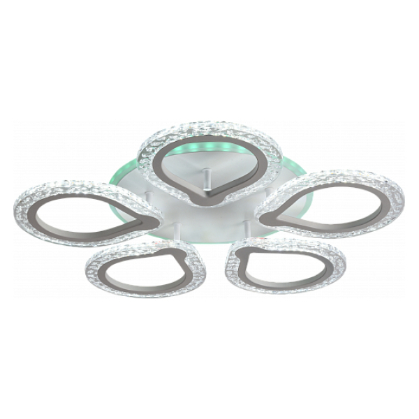 Люстра светодиодная 76W+8W 3000-6000K AU61024/5 RGB WH DIMMER ПДУ Атмосфера уюта