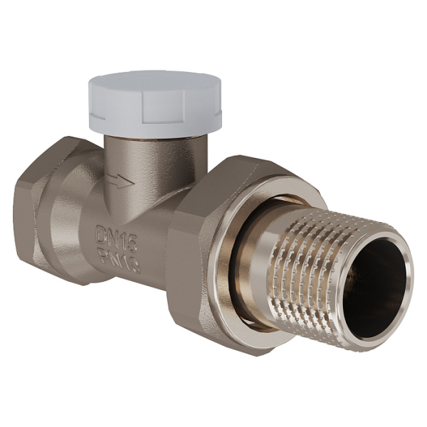 Клапан запорный радиаторный 1/2" прямой ROYAL THERMO