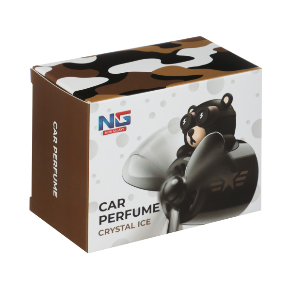 NEWGALAXYАроматизатор в формеМедведя, черный, 2,4 гр., crystal ice