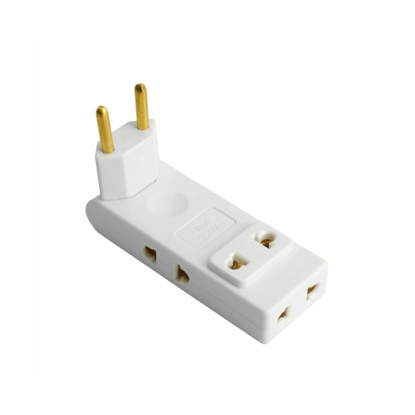 Разветвитель 4гн. 10А белый поворотный STEKKER ADP10-24-21