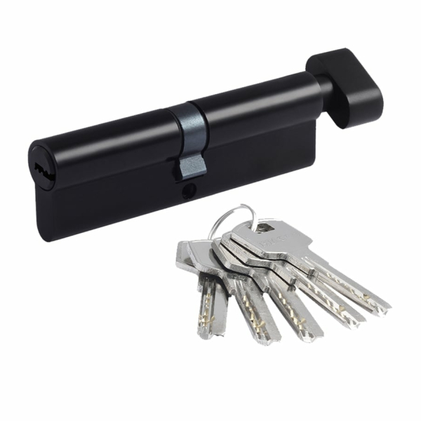 Цилиндровый механизм 120 (60/60)  К/В SEZAM STANDART 501 черный