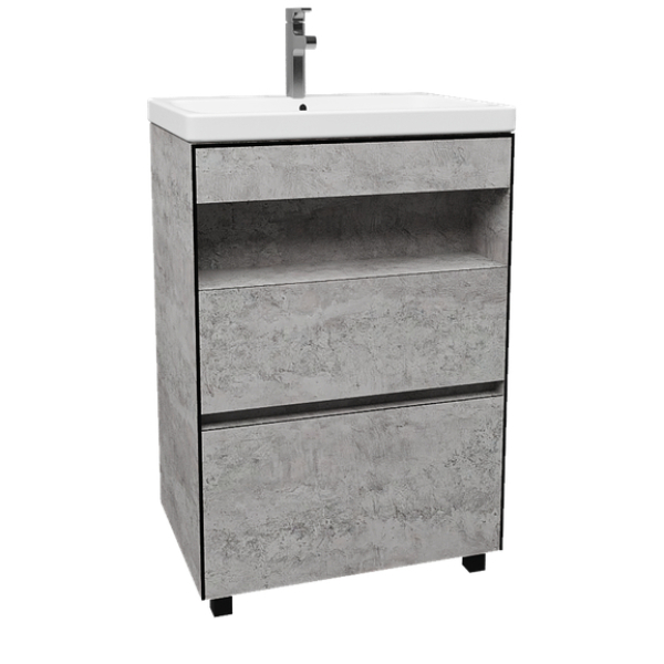 Тумба напольная ТИМБЕР 60 БЕТОН под умывальник MODUO 60 ViMark