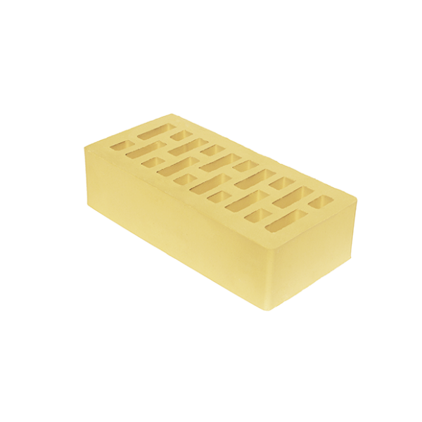 Кирпич пустотелый лицевой (30%) 1НФ (250*120*65) желтый цветной