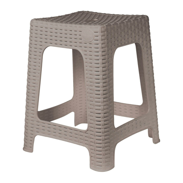 Табурет пластиковый 363*363*448мм французский платан Rattan InGreen