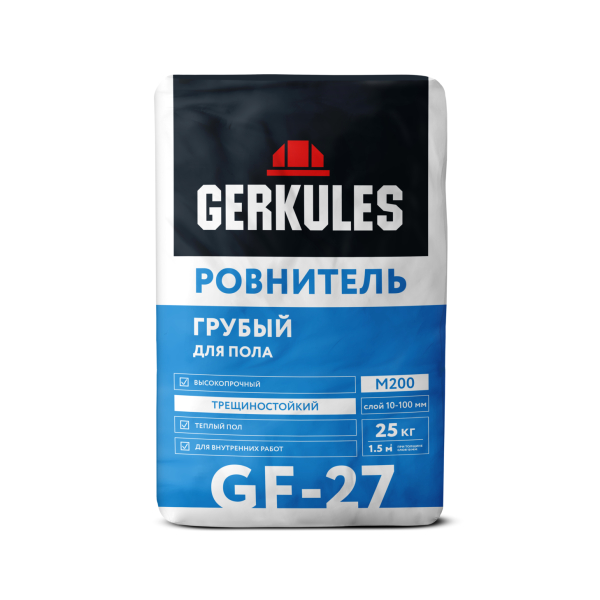 Грубый ровнитель 25кг. GF-27 для вн работ (10-100) (Геркулес) дефект