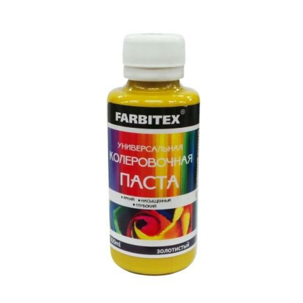 Колер 0,1л золотистый Farbitex