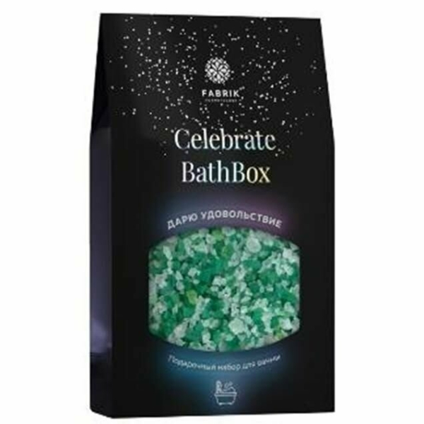 Фабрик Соль для ванны 350г Bath Box с эфирным маслом Пихты подарочная