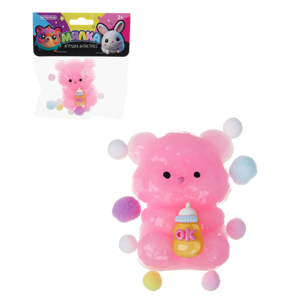 ИГРОЛЕНД Игрушка антистресс, мялка "Пушистые зверушки", TPR, 14,5х12см, 5 дизайнов